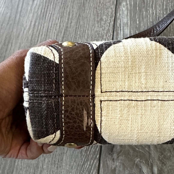 Coach Brown and Cream Small Bag - Picture 4 of 7